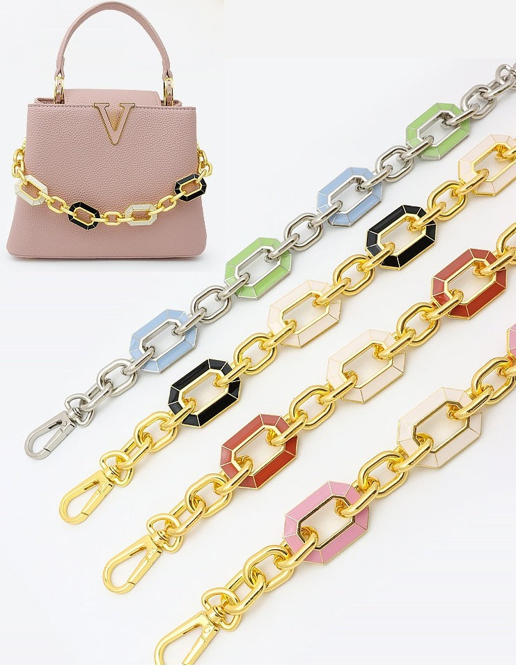 Enamel Chain Shoulder Strap for Evelyne/ LV Capucines bag