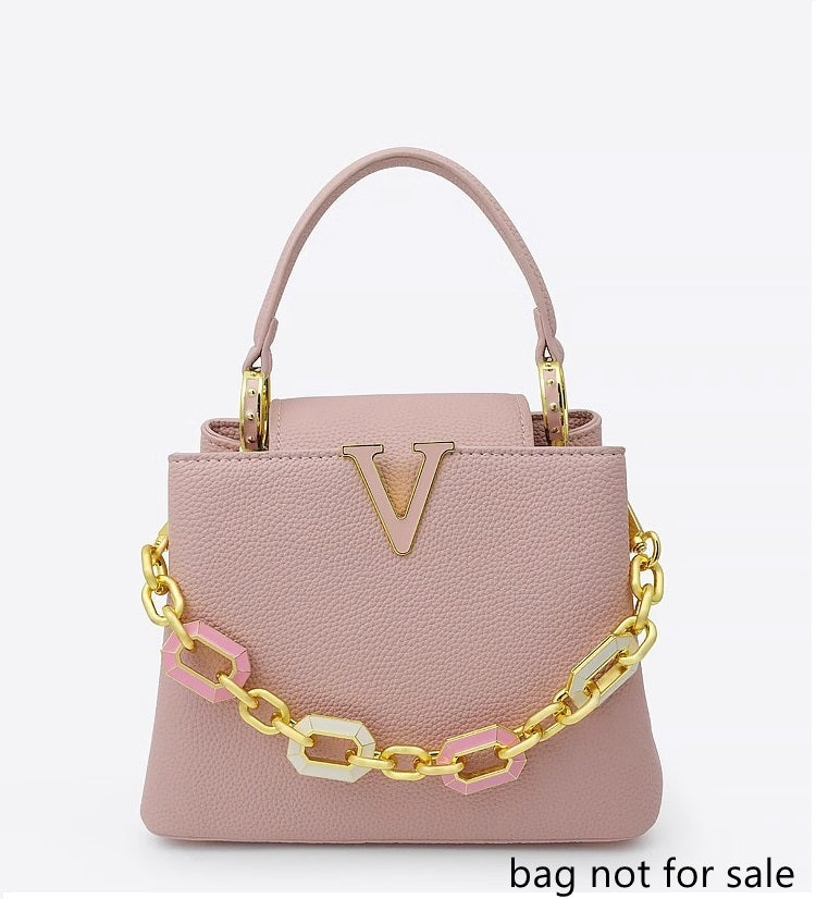 Enamel Chain Shoulder Strap for Evelyne/ LV Capucines bag