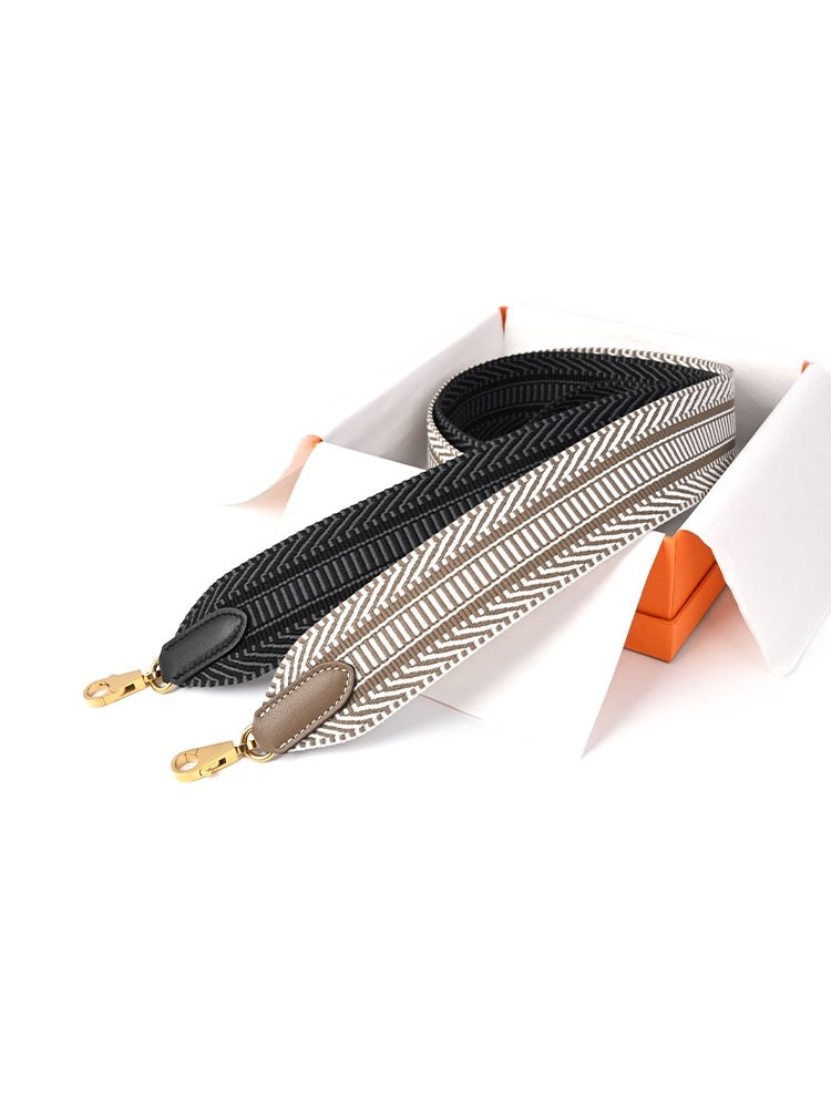 Customized 5cm/25mm Canvas Strap for kelly/2424- Gris misty