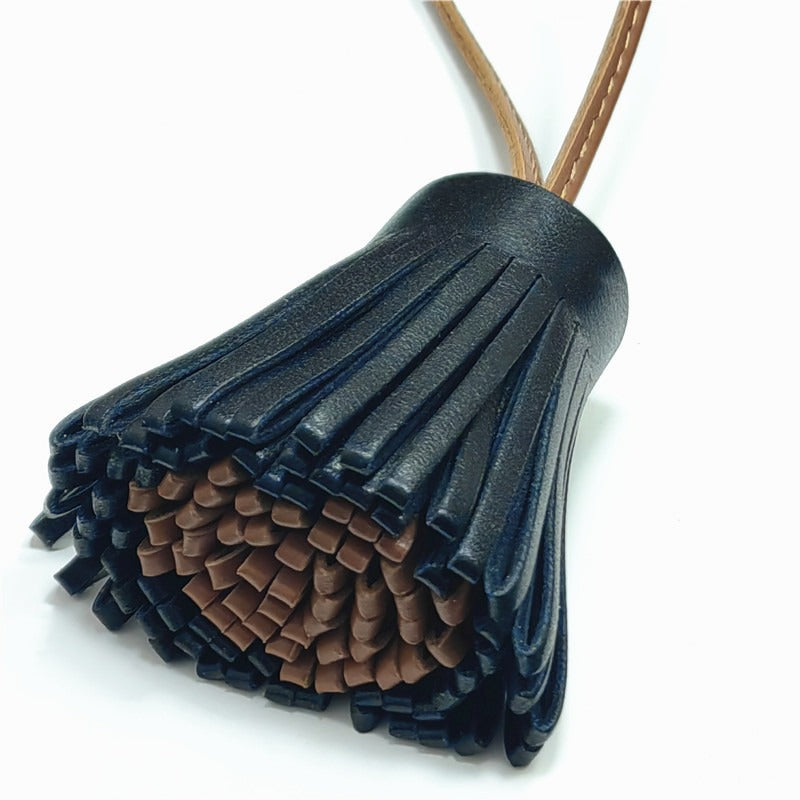 Bijou de Sac en Cuir d'Agneau, Coeur avec Lettre