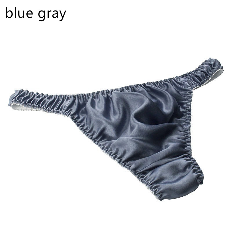 100% Mulberry Silk Thong for Men, 21 colors