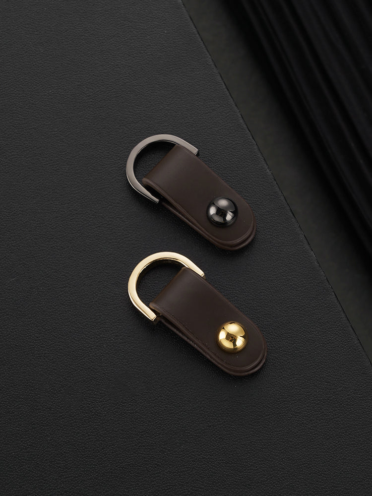 Pair of Leather Taps with D ring and Screw Connector