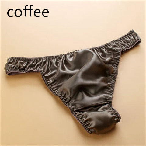 100% Mulberry Silk Thong for Men, 21 colors