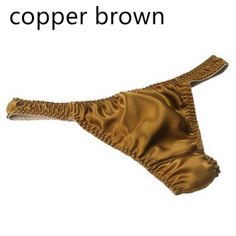 100% Mulberry Silk Thong for Men, 21 colors
