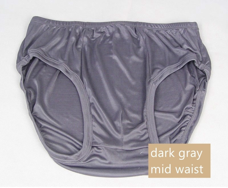Men's 100% Silk Knit Brief, Large Sizes Available