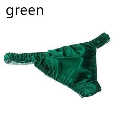 100% Mulberry Silk Thong for Men, 21 colors
