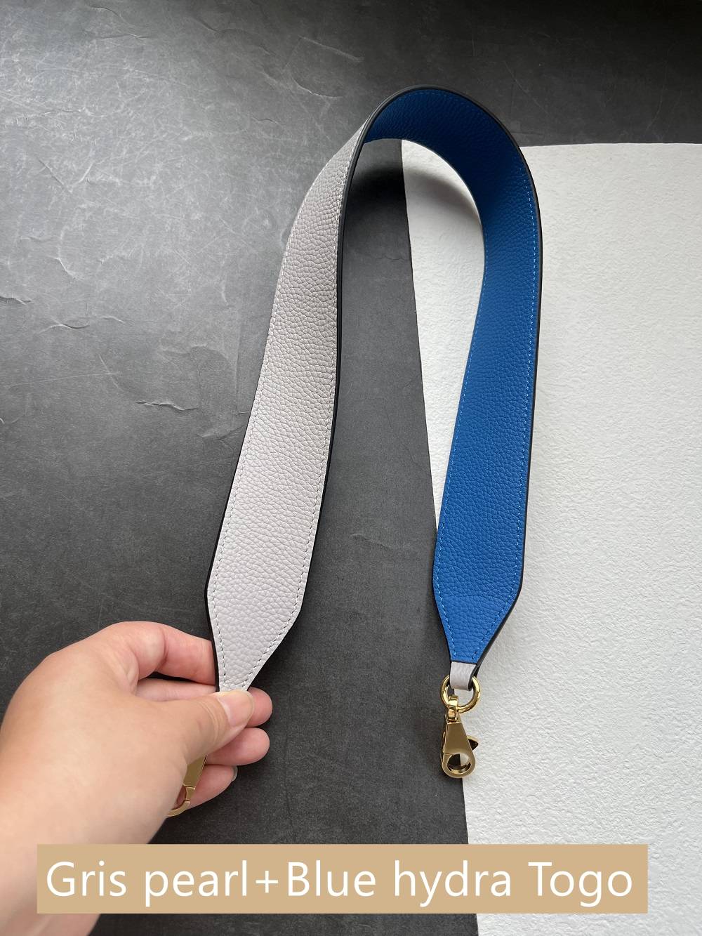Customized Two-tone Leather Strap for Kelly/2424