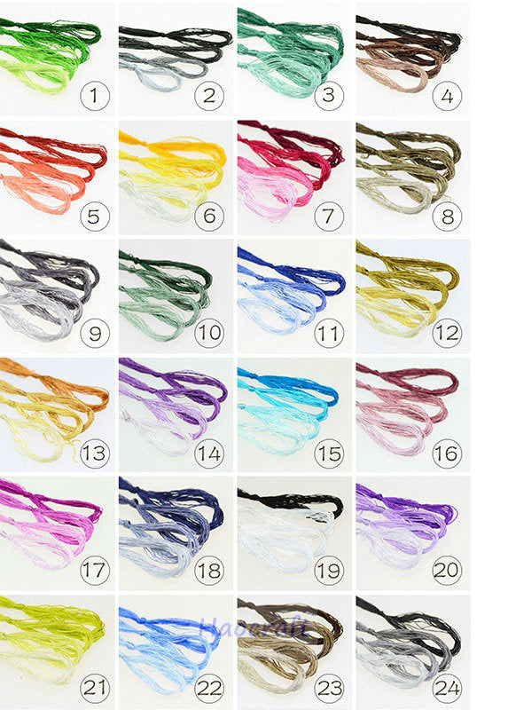 100% Mulberry Silk Embroidery Thread Skeins - Set4