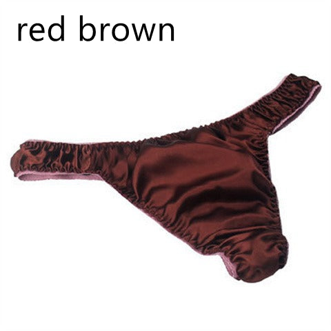 100% Mulberry Silk Thong for Men, 21 colors