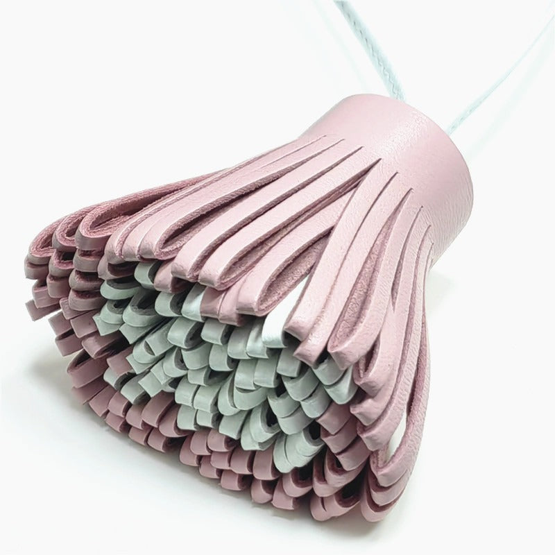 Bijou de Sac en Cuir d'Agneau, Coeur avec Lettre