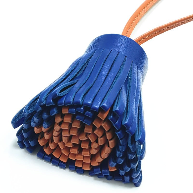 Bijou de Sac en Cuir d'Agneau, Coeur avec Lettre