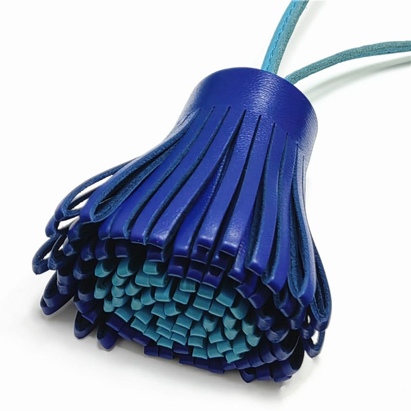 Bijou de Sac en Cuir d'Agneau, Coeur avec Lettre