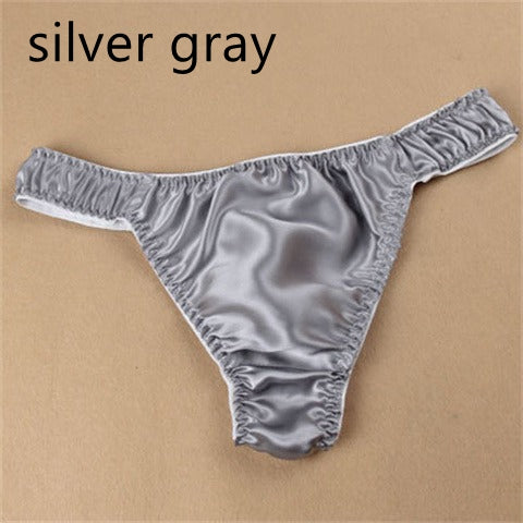 100% Mulberry Silk Thong for Men, 21 colors
