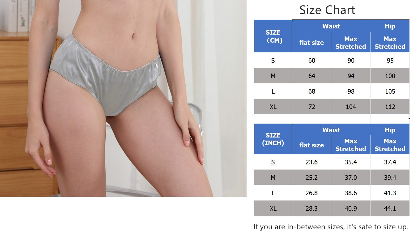 Women 100% Silk Bikini Pantie