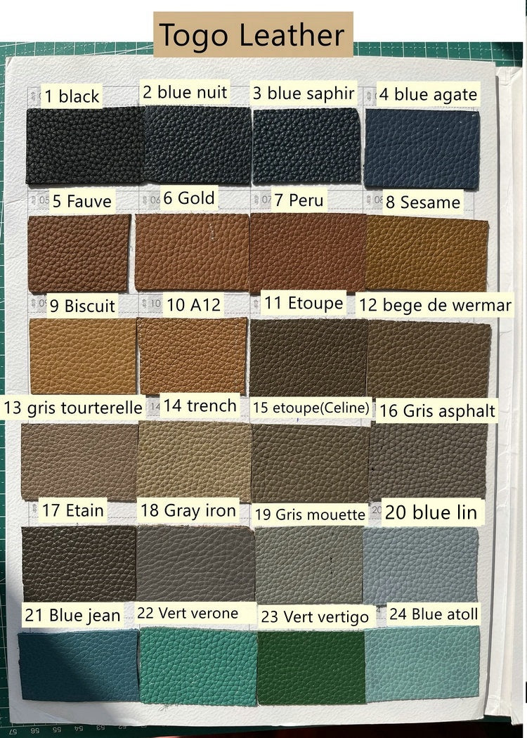 Adjustable Togo Leather Strap for Birkin/Evelyne/Picotin