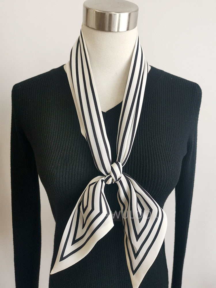 Silk CDC Scarf,120cm× 10cm