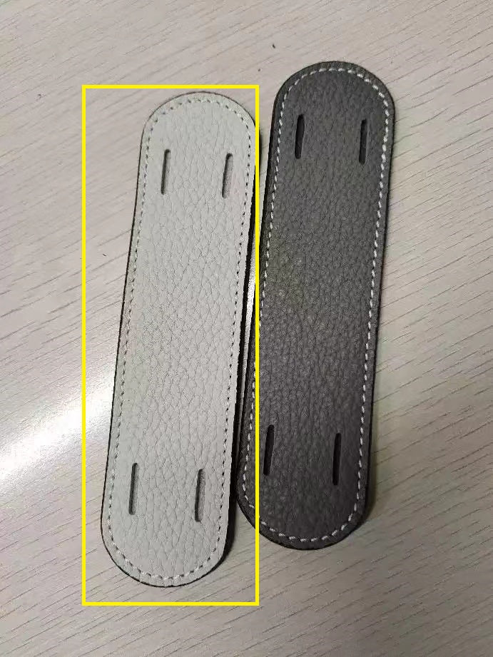 Coussinets de bandoulière en cuir pleine fleur personnalisés