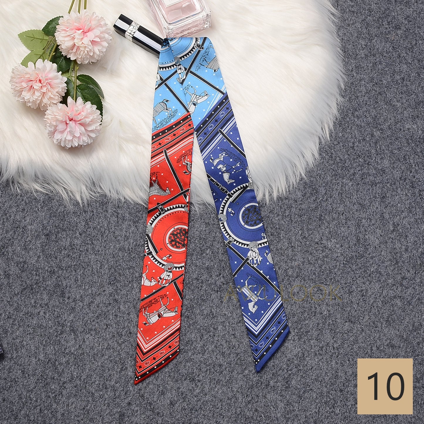 Silk Twilly,86cm× 5cm - Awulook