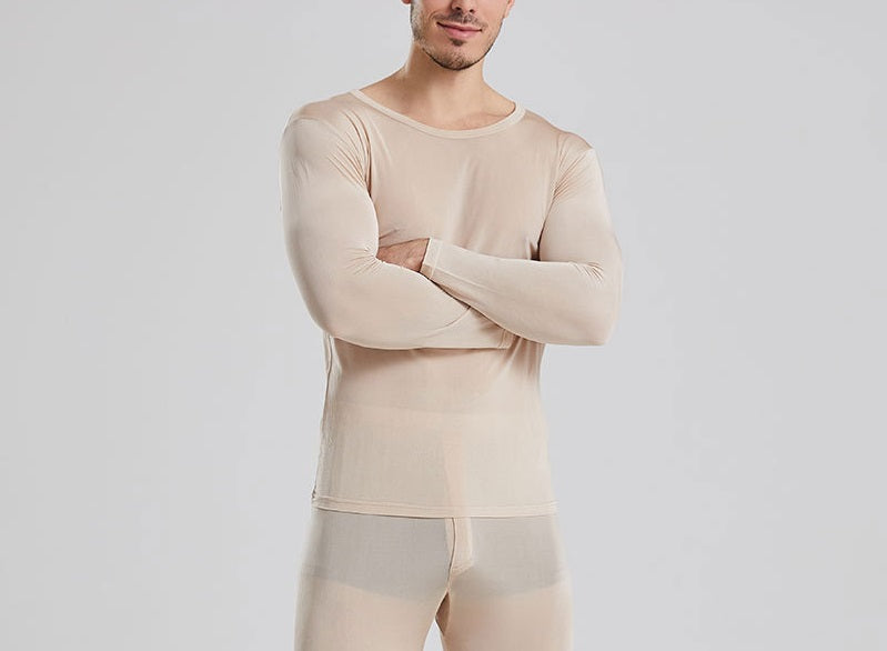 Men's long store sleeve lounge tops