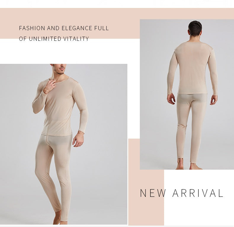 Mens silk discount thermal underwear