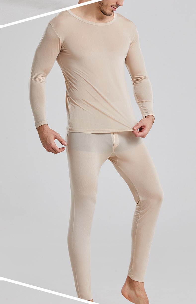 Men 100% Mulberry Silk Crew Sweatshirt/Legging/Thermal underwear - Awulook