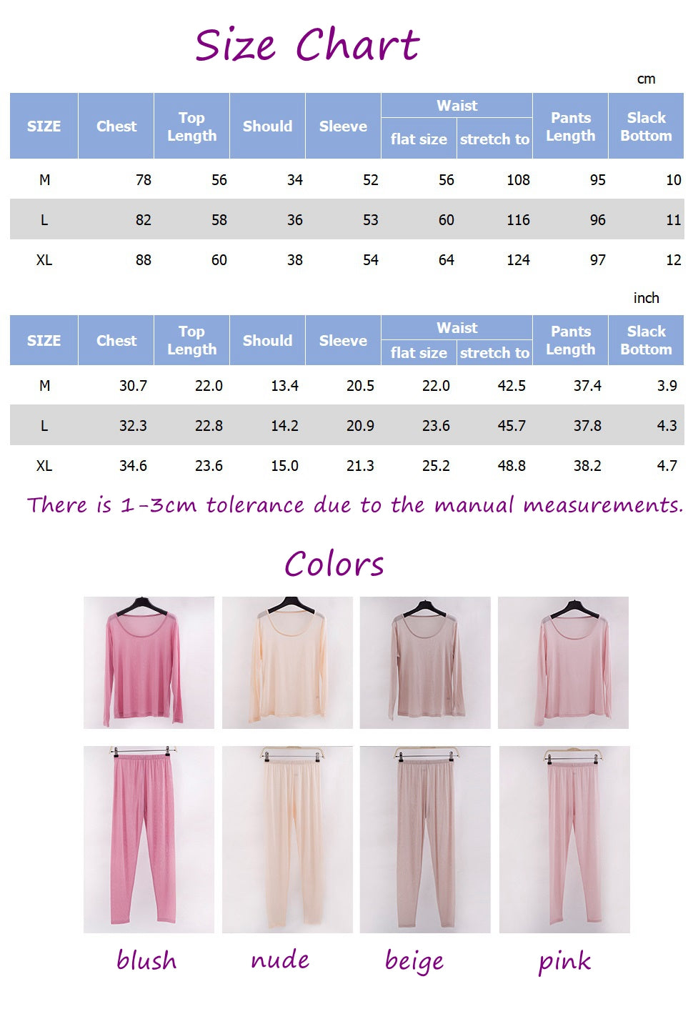 Women 100% Mulberry Silk Thermal underwear/Leggings - Awulook