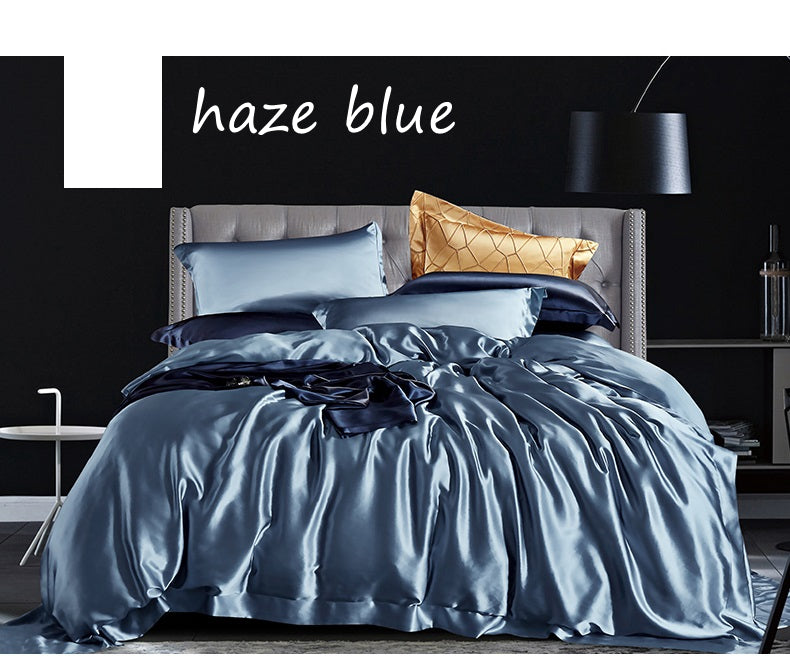 25Momme Seamless Luxury Silk Bedding Set4-Duvet cover Set - Awulook