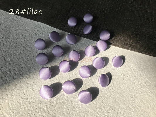 Lilac Silk charmeuse buttons