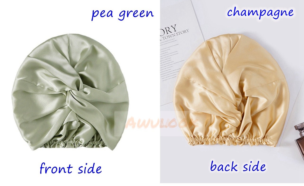 100% Silk Sleep Cap, Double Layers - Awulook