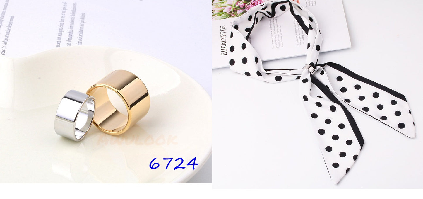 Genuine 14K Gold Plated Scarf Rings - Awulook