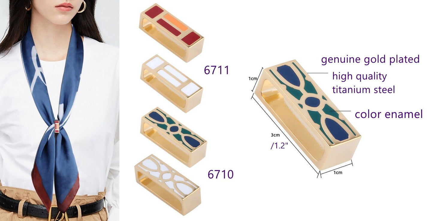Genuine 18K Gold Plated Scarf Rings, Multi designs - Awulook