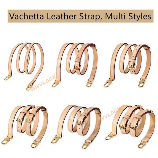 Vachetta Leather Bag Strap-Apricot, Multi Styles, Neverful bag acc