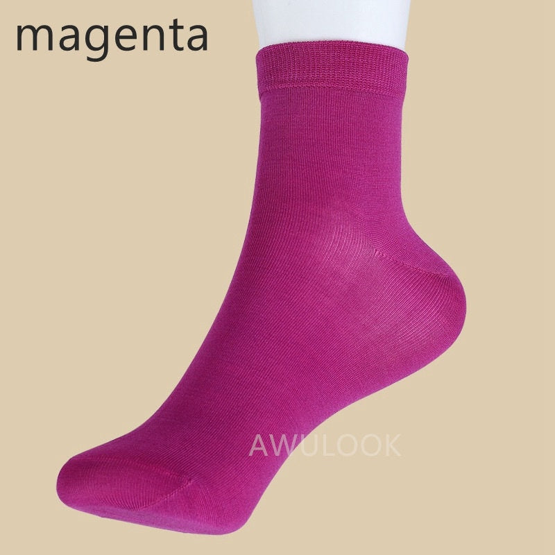 Women's Silk Socks, 8 Colors