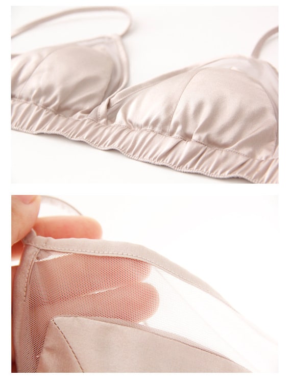 French Style Silk Bra
