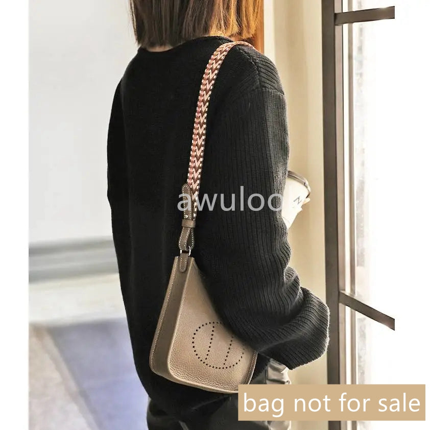 Sangle de sac en toile large personnalisée de 5cm/2 pouces, pour picotin/lindy/evelyne/kelly