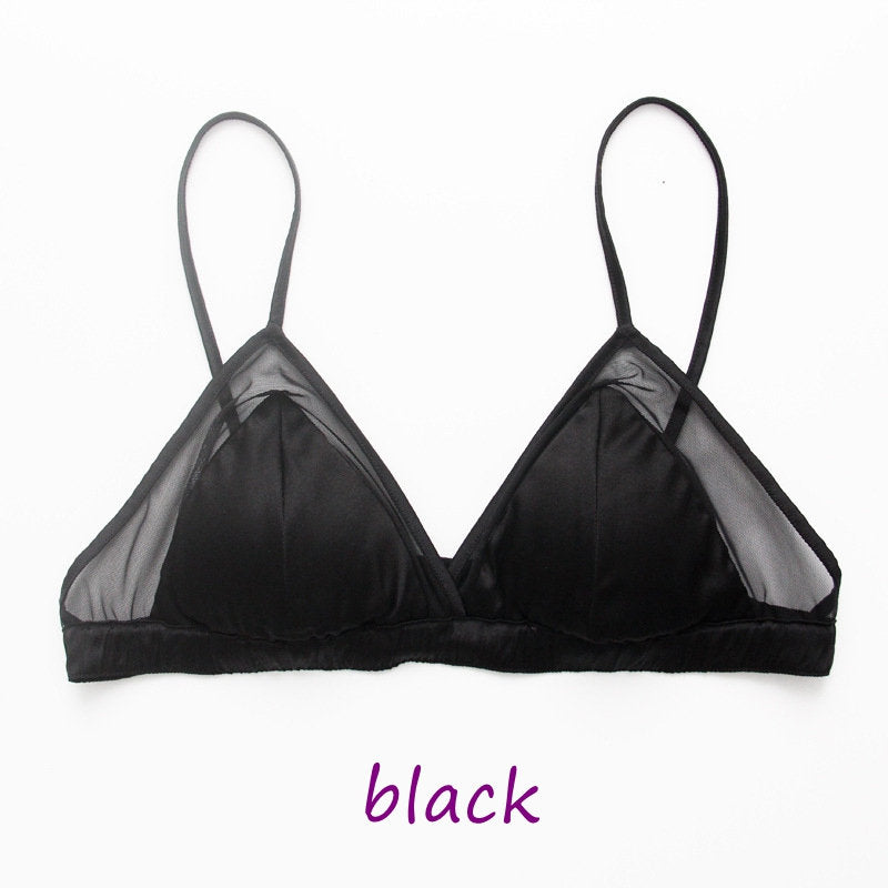 French Style Silk Bra