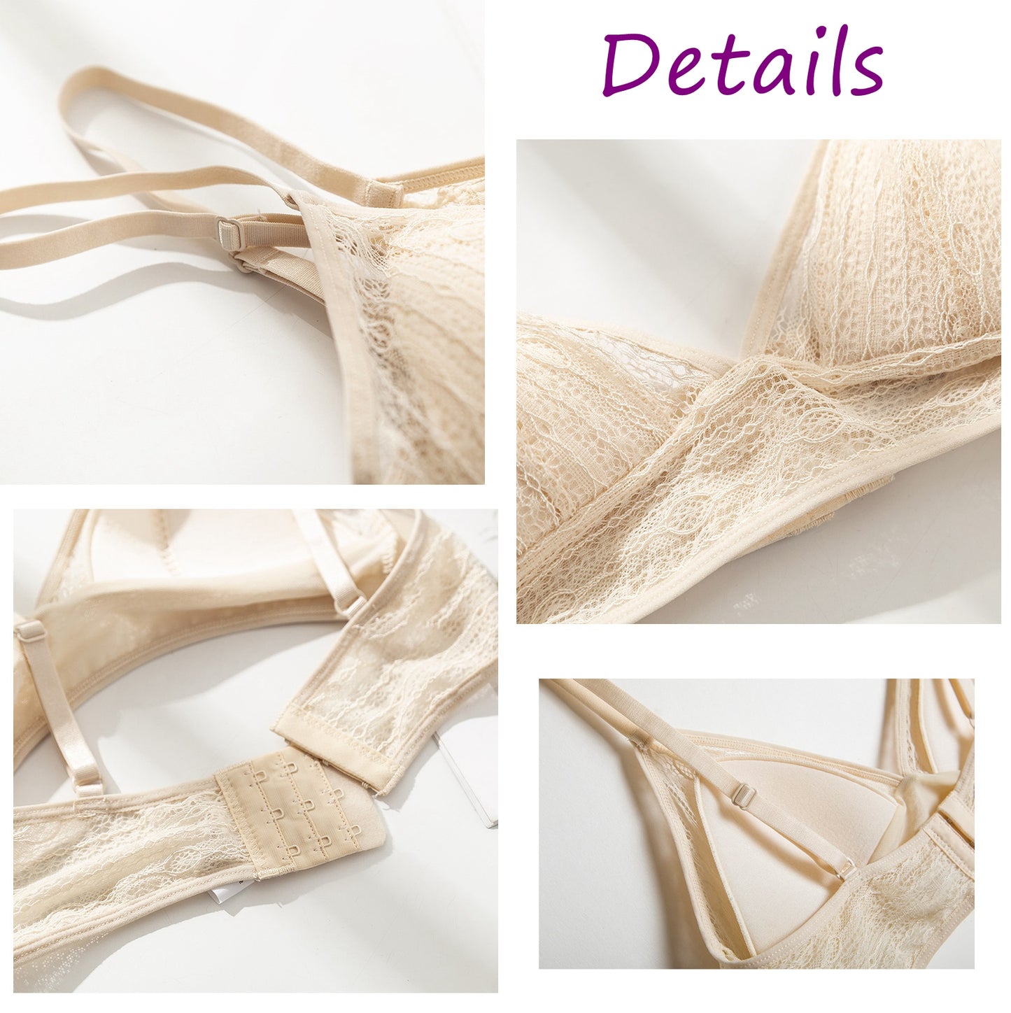 Women Silk Lace bra/pantie/set