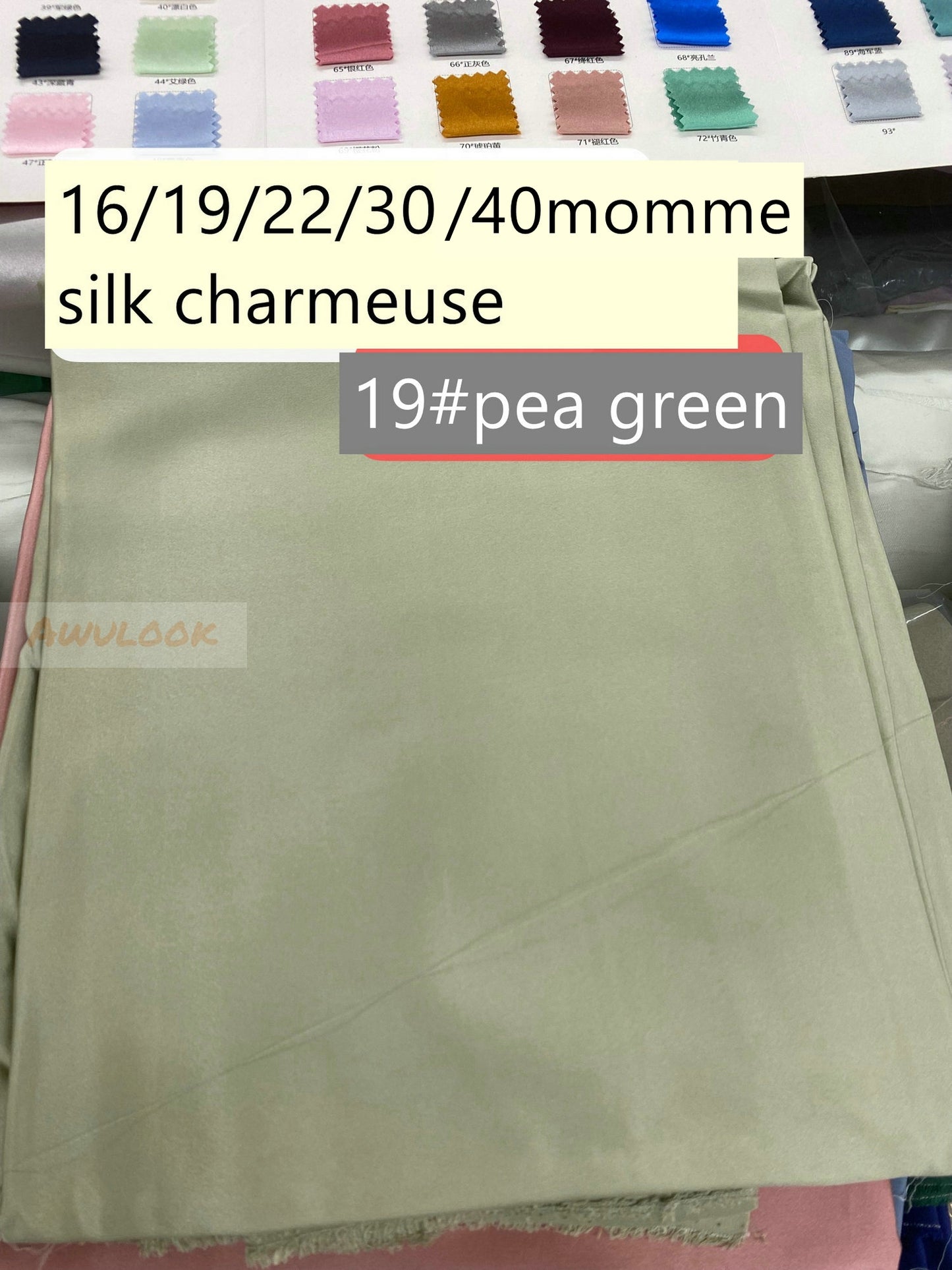 40 Momme schwere Seiden-Charmeuse, Breite 114 cm/45 Zoll