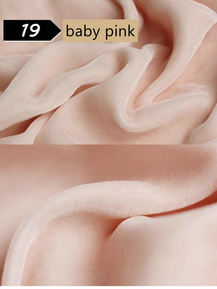 100% Mulberry Silk Velvet fabric, Width 138cm/54"