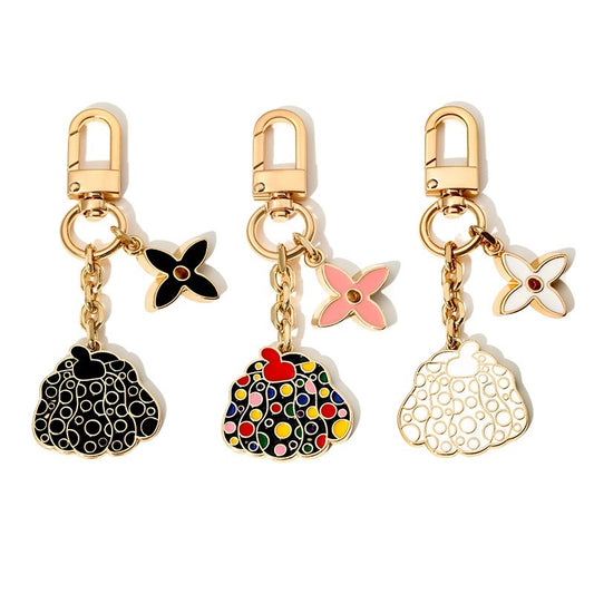 Blooming Flowers Chain Bag Charm/ Keychain