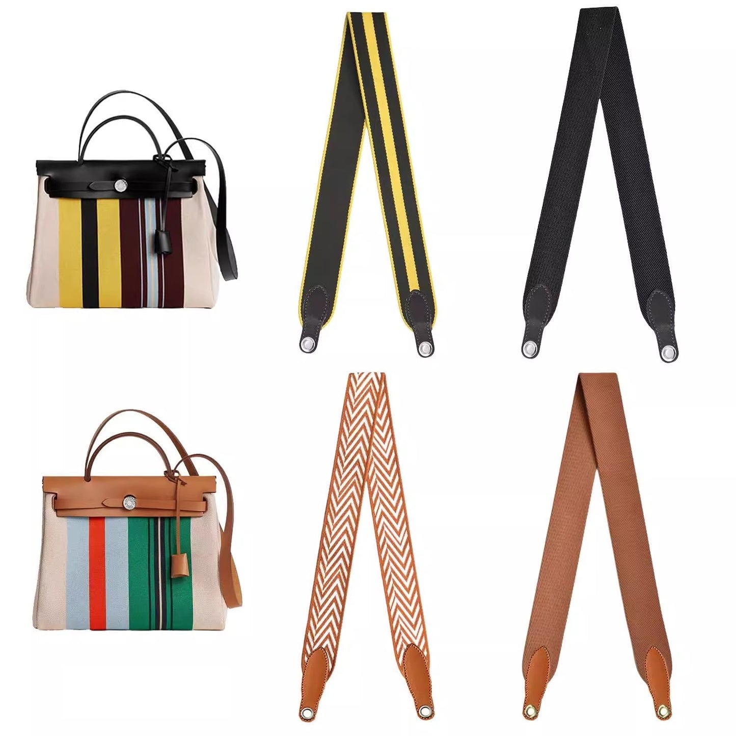5 cm breiter Canvas-Leder-Schultergurt für Herbag