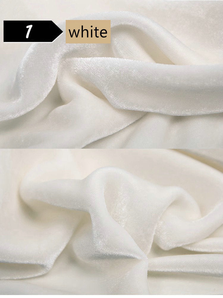 100% Mulberry Silk Velvet fabric, Width 138cm/54"