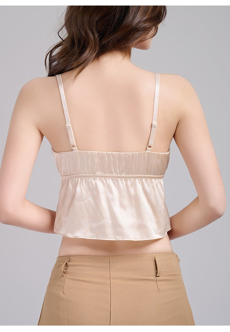Luxury Silk Camisole with Bra