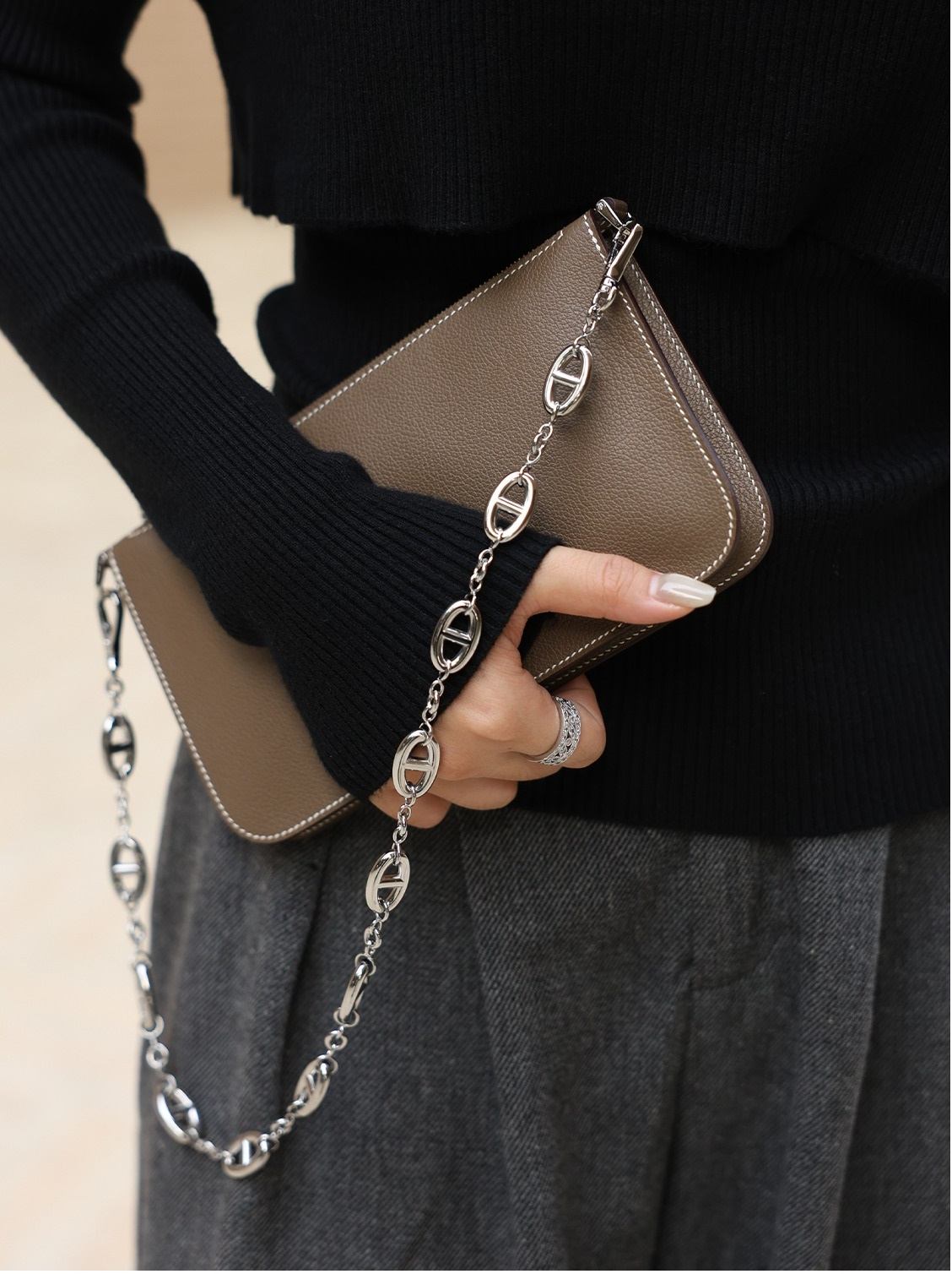 Epsom-Lederarmband + Umrüstsatz für Constance Slim/Roulis Slim