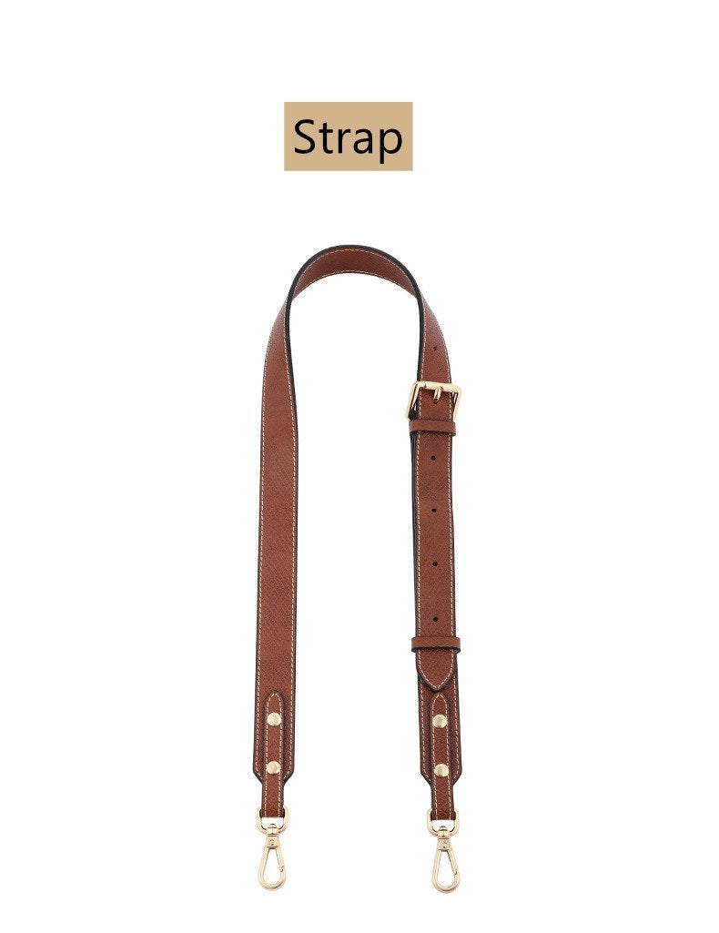 Bandoulière en cuir réglable + kit de conversion pour pochette Le Pliage