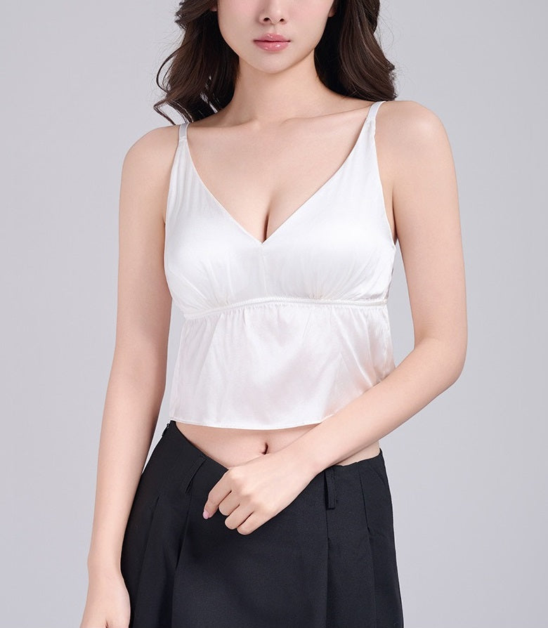 Luxury Silk Camisole with Bra
