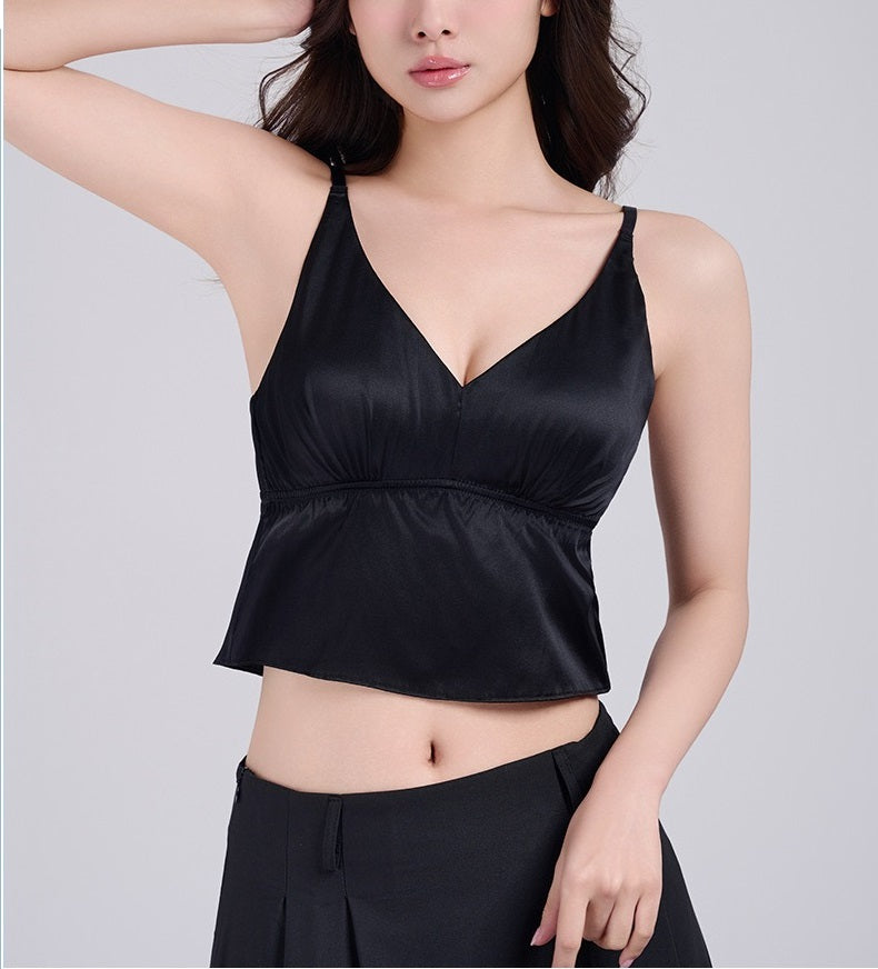 Luxury Silk Camisole with Bra