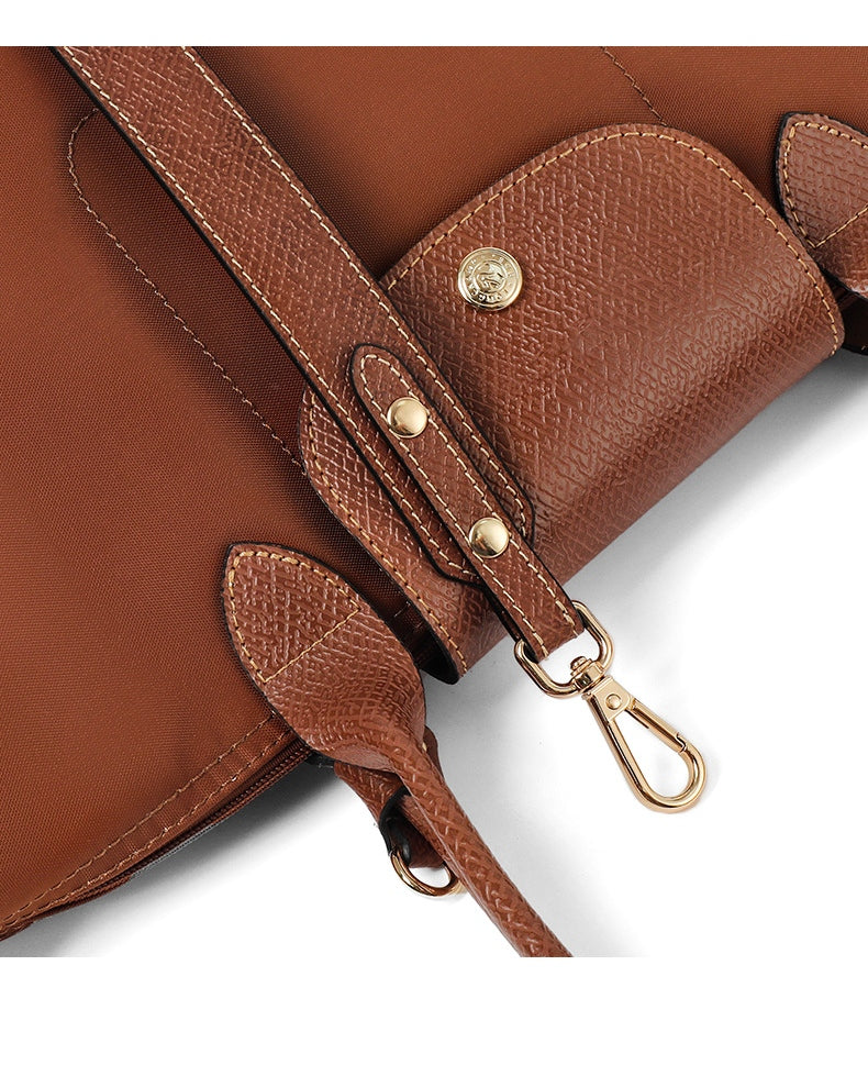 Bandoulière en cuir réglable + kit de conversion pour pochette Le Pliage