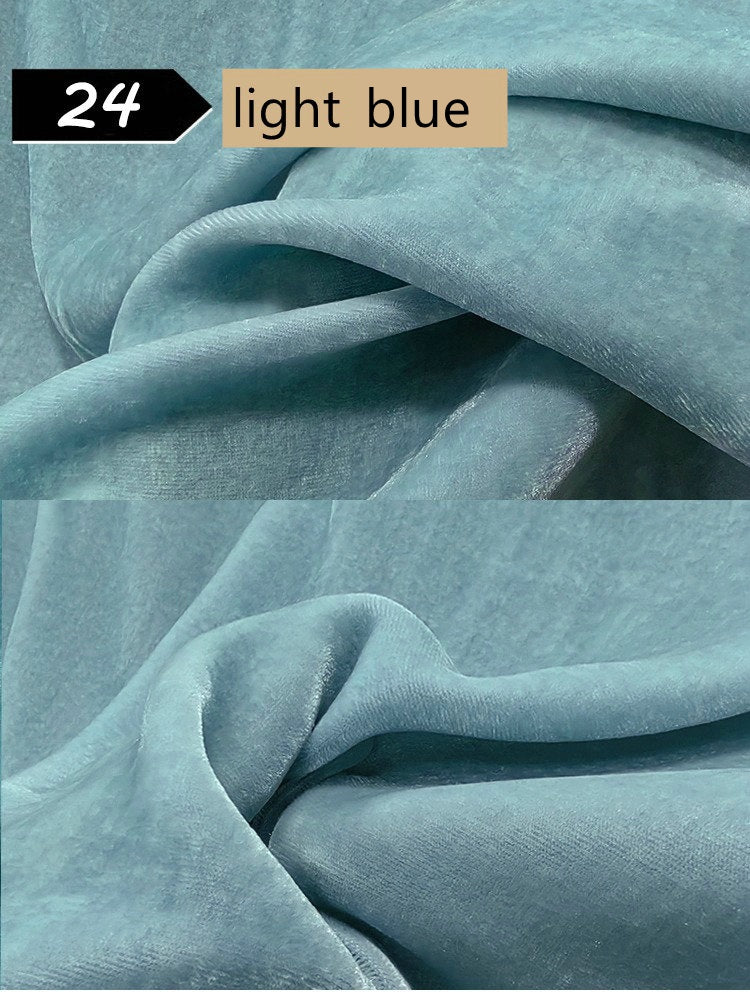 100% Mulberry Silk Velvet fabric, Width 138cm/54"