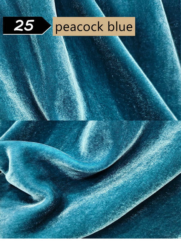 100% Mulberry Silk Velvet fabric, Width 138cm/54"
